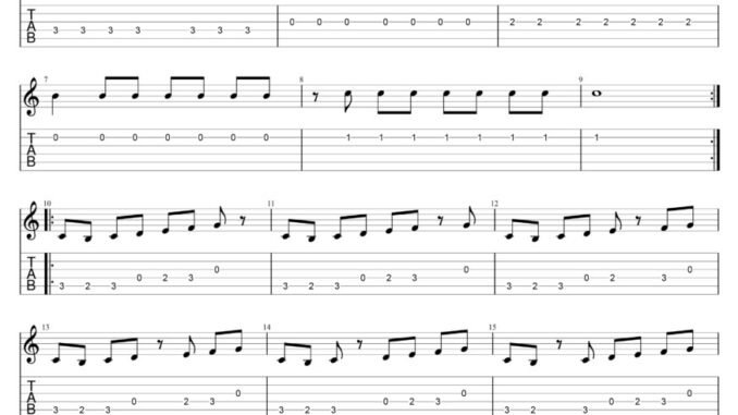 Esercizi per chitarra ritmica in pdf